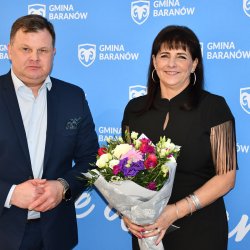 Starosta Kępiński Robert Kieruzal, Wójt Gminy Baranów Bogumiła Lewandowska-Siwek
