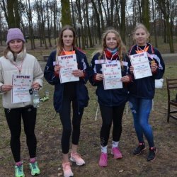 Od lewej: Milena Drelak, Alicja Piertzak, Gabriela Mikoś, Weronika Przewdzięk.