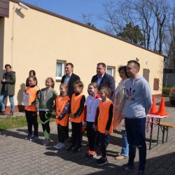 SP Łęka Opatowska-rocznik 2011 i młodsze. Mistrzynie Powiatu w Drużynowych Biegach Przełajowych