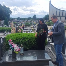 Wicestarosta Alicja Śniegocka i starosta Robert Kieruzal