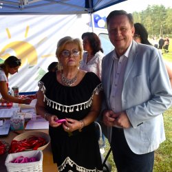 Członkowie Zarządu Powiatu Kępińskiego Krystyna Możdżanowska, Marek Potarzycki