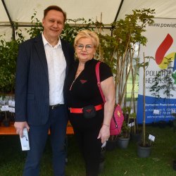 Członkowie Zarządu Powiatu Kępińskiego Marek Potarzycki i Krystyna Możdżanowska