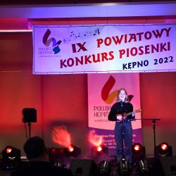 Uczestniczka finału IX Powiatowego Konkursu Piosenki Dziecięcej i Młodzieżowej