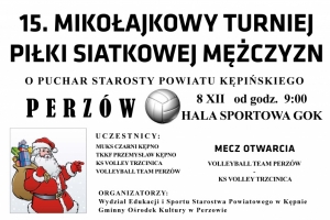 15. MIKOŁAJKOWY TURNIEJ PIŁKI SIATKOWEJ MĘŻCZY