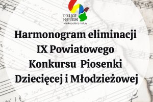Harmonogram eliminacji IX Powiatowego Konkursu Pio