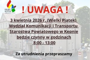 ! UWAGA ! WAŻNA INFORMACJA !